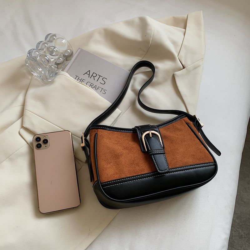 Perez Dames Kleine Leren Handtas - Bruin