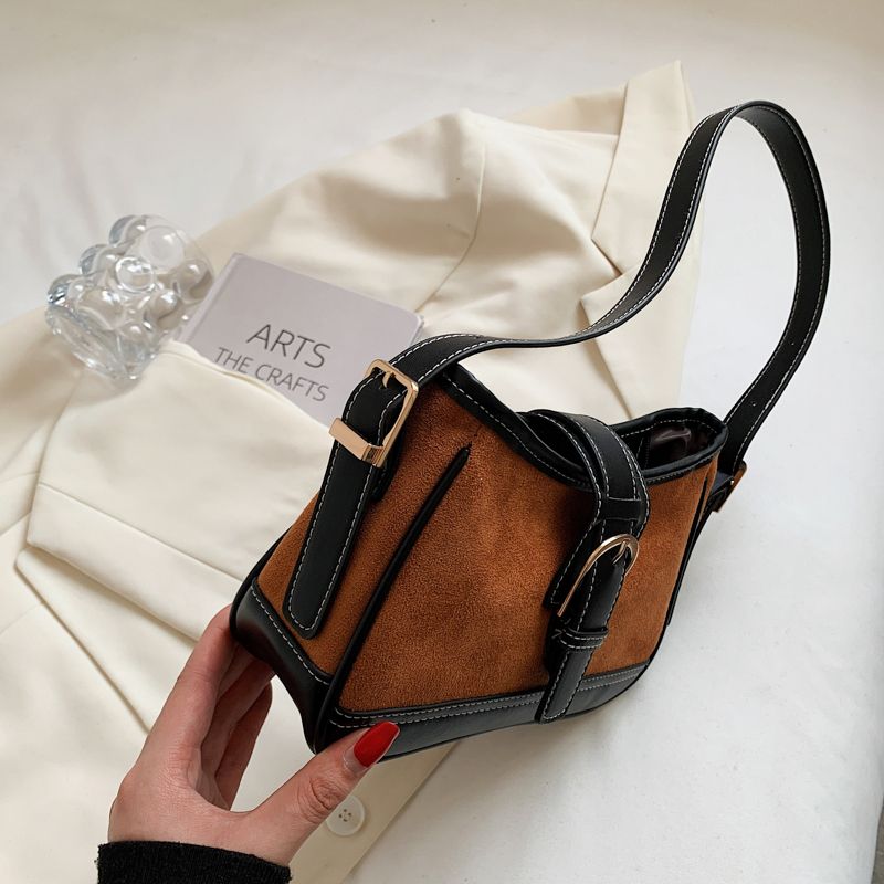 Perez Dames Kleine Leren Handtas - Bruin