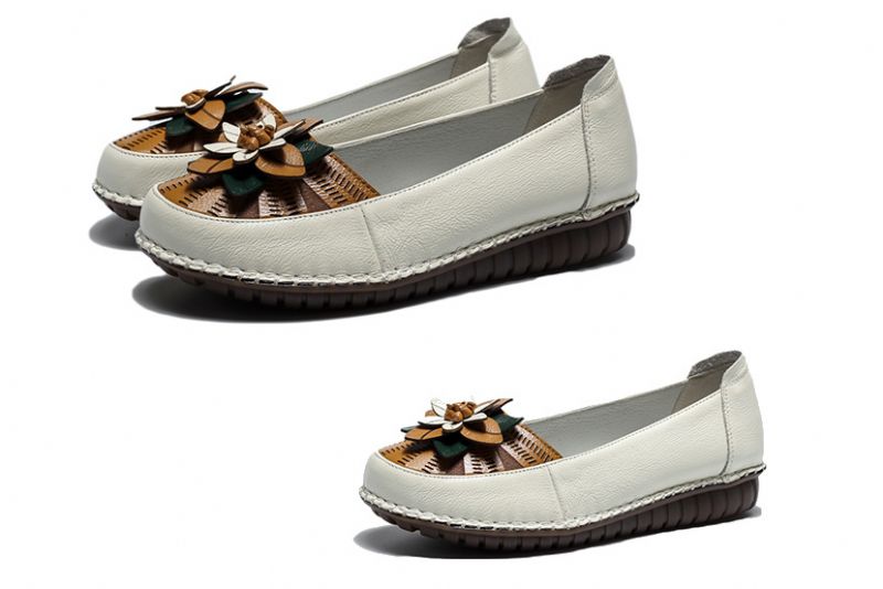 Perla Dames Loafer Schoenen - Wit
