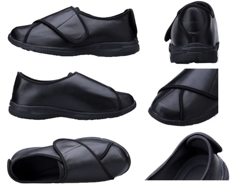 Perli Heren Brede Loafer Schoenen - Zwart