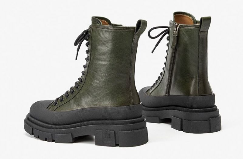 Perny Dames Platform Laarzen - Zwart