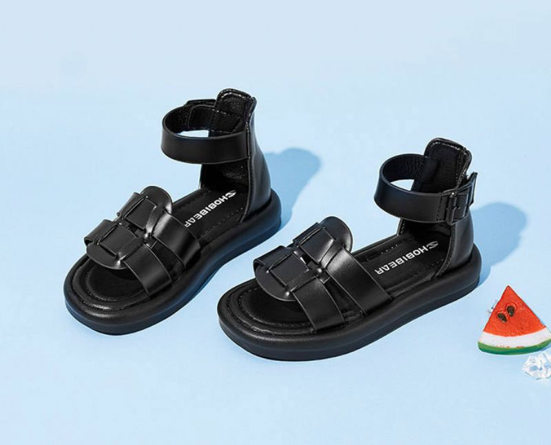 Persa Romeinse Sandaal Voor Meisjes - Zwart