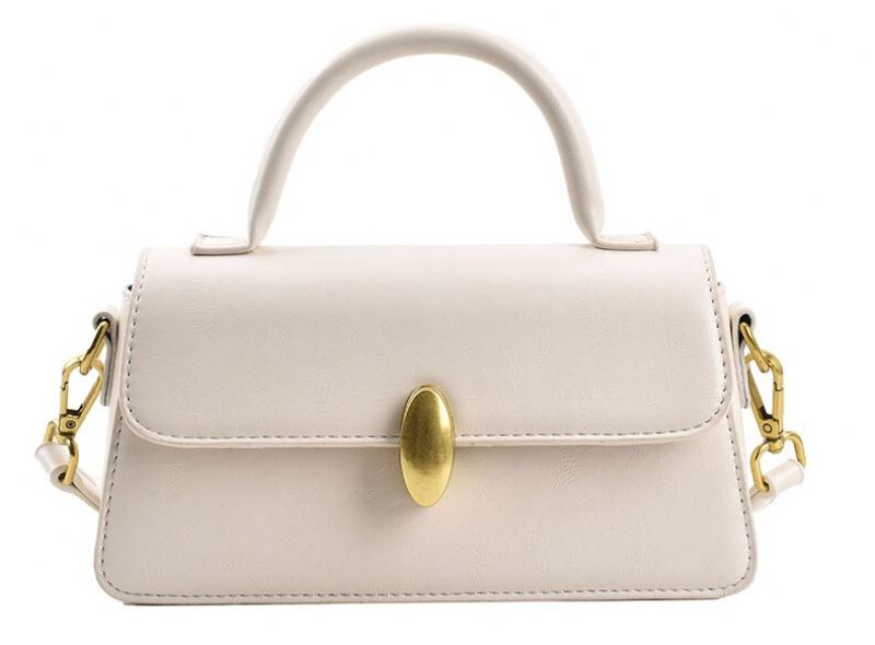 Petty Dames Kleine Leren Handtas - Beige