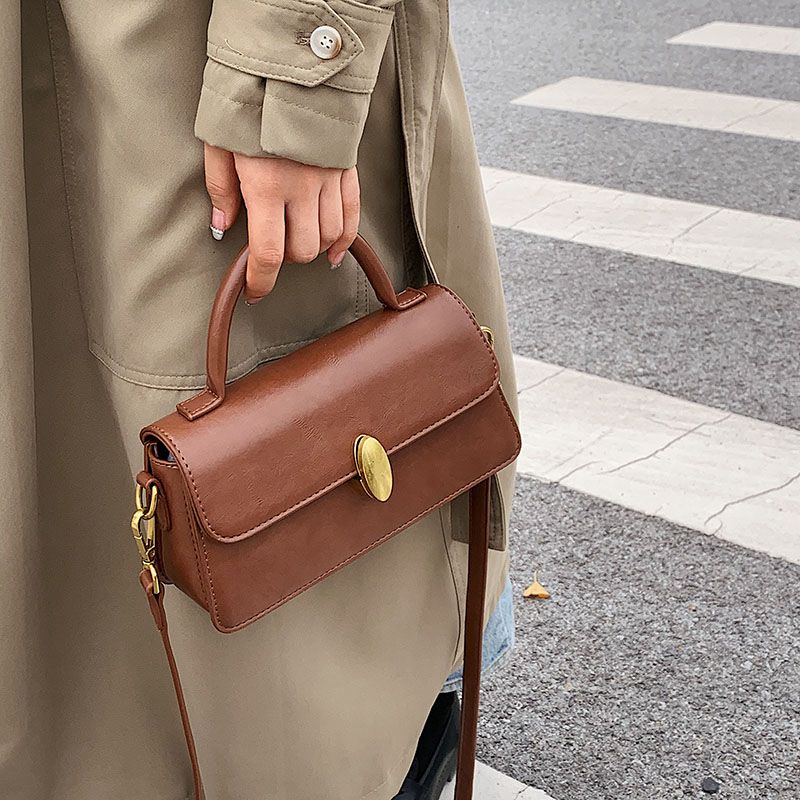 Petty Dames Kleine Leren Handtas - Beige