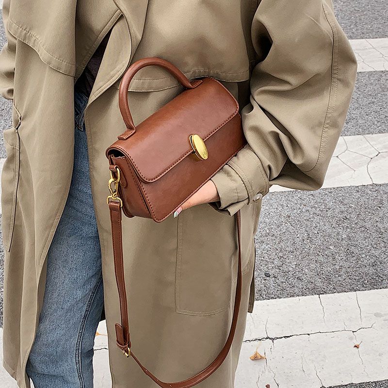 Petty Dames Kleine Leren Handtas - Beige