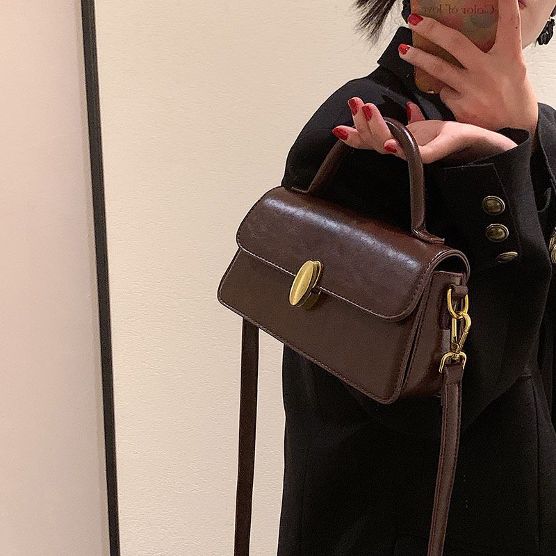 Petty Dames Kleine Leren Handtas - Beige