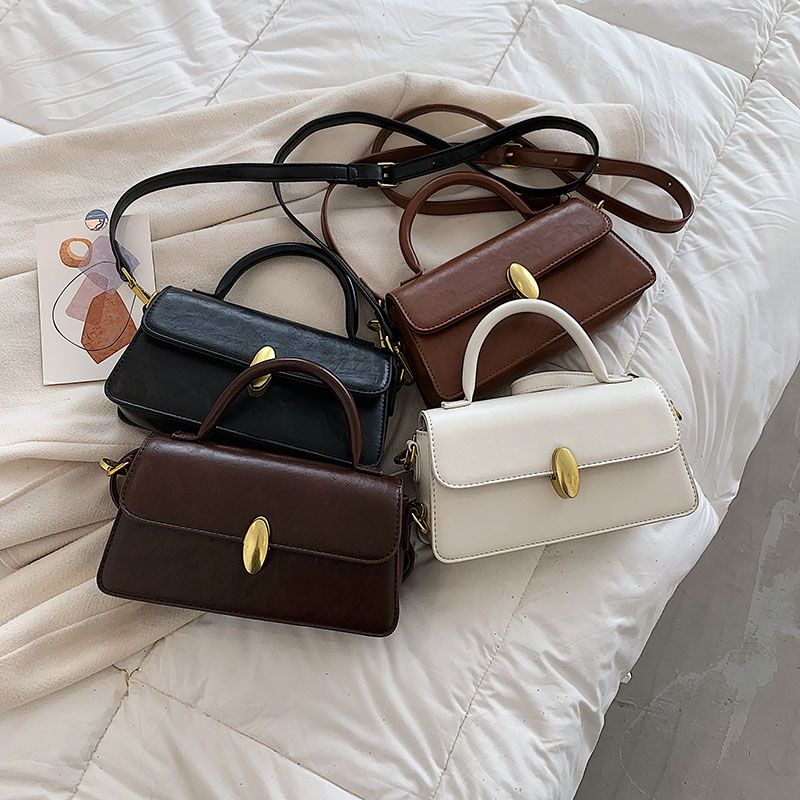 Petty Dames Kleine Leren Handtas - Beige