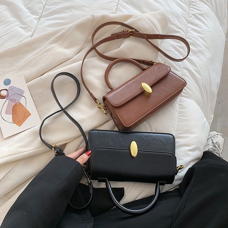 Petty Dames Kleine Leren Handtas - Beige