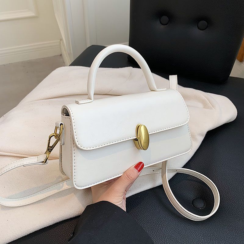 Petty Dames Kleine Leren Handtas - Beige