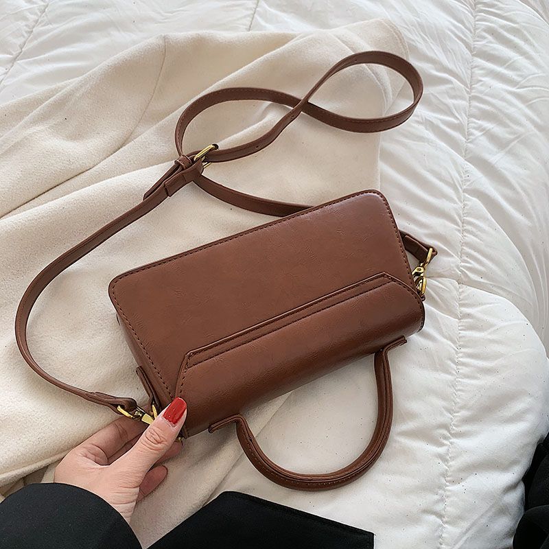 Petty Dames Kleine Leren Handtas - Beige