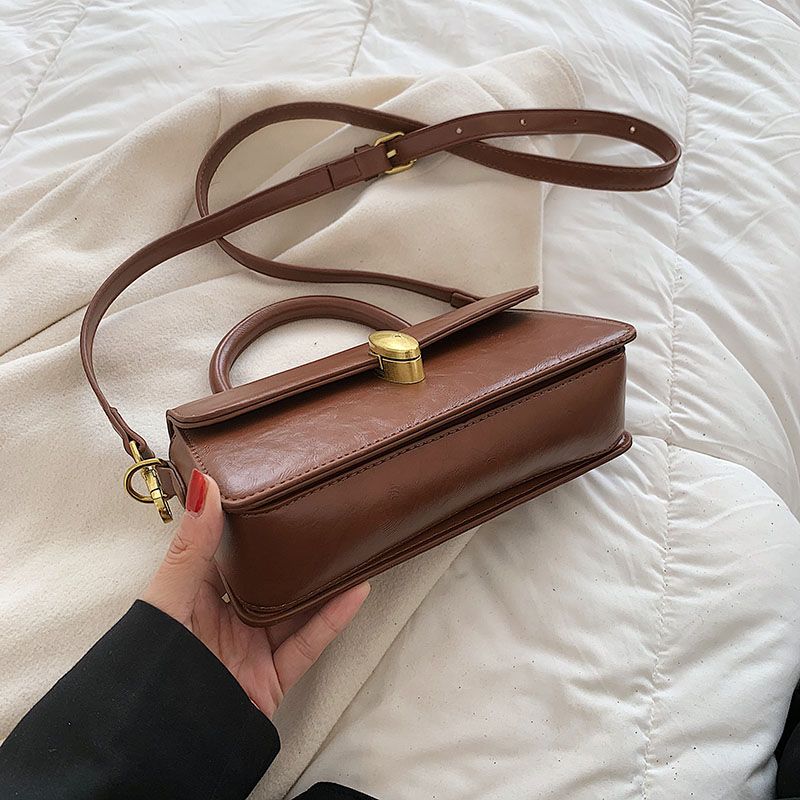 Petty Dames Kleine Leren Handtas - Beige