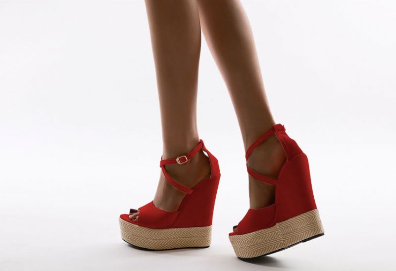 Philana Wedges - Rood