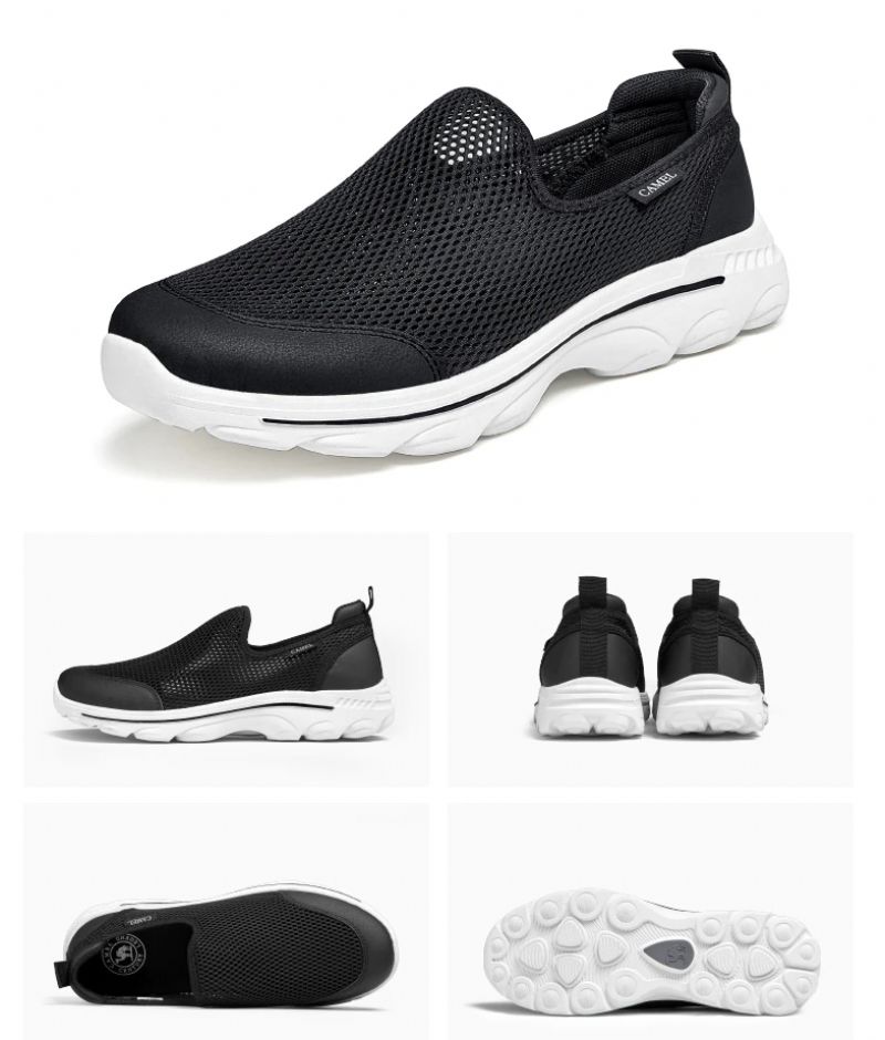 Phineas Heren Ademende Mesh Schoenen - Zwart