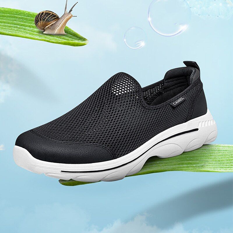 Phineas Heren Ademende Mesh Schoenen - Zwart