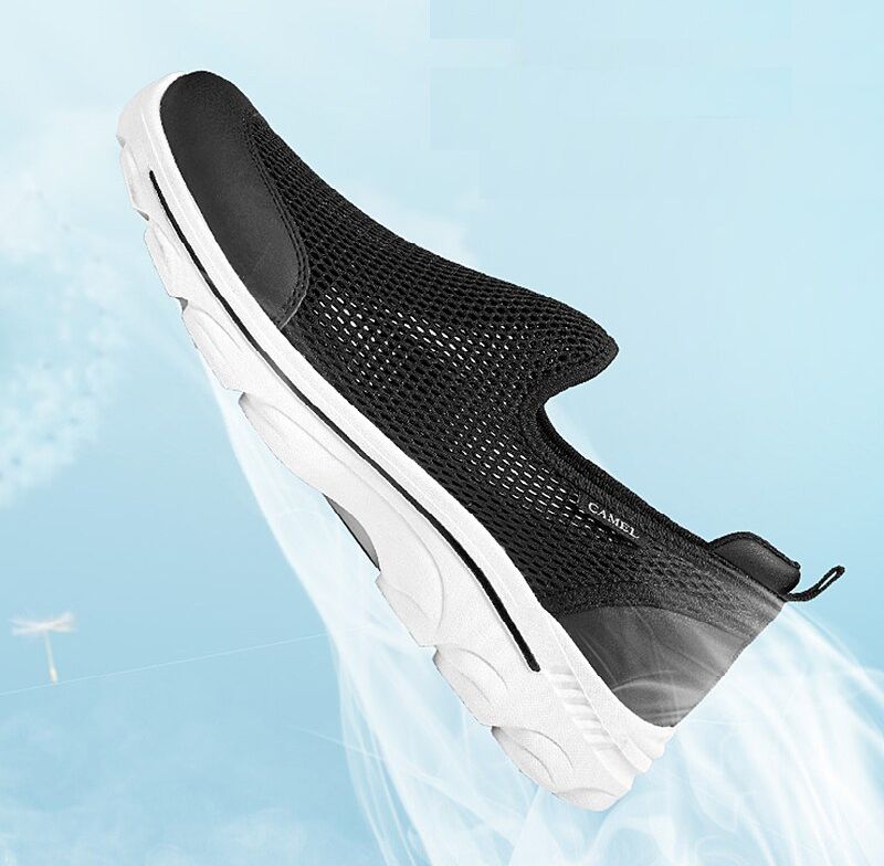 Phineas Heren Ademende Mesh Schoenen - Zwart