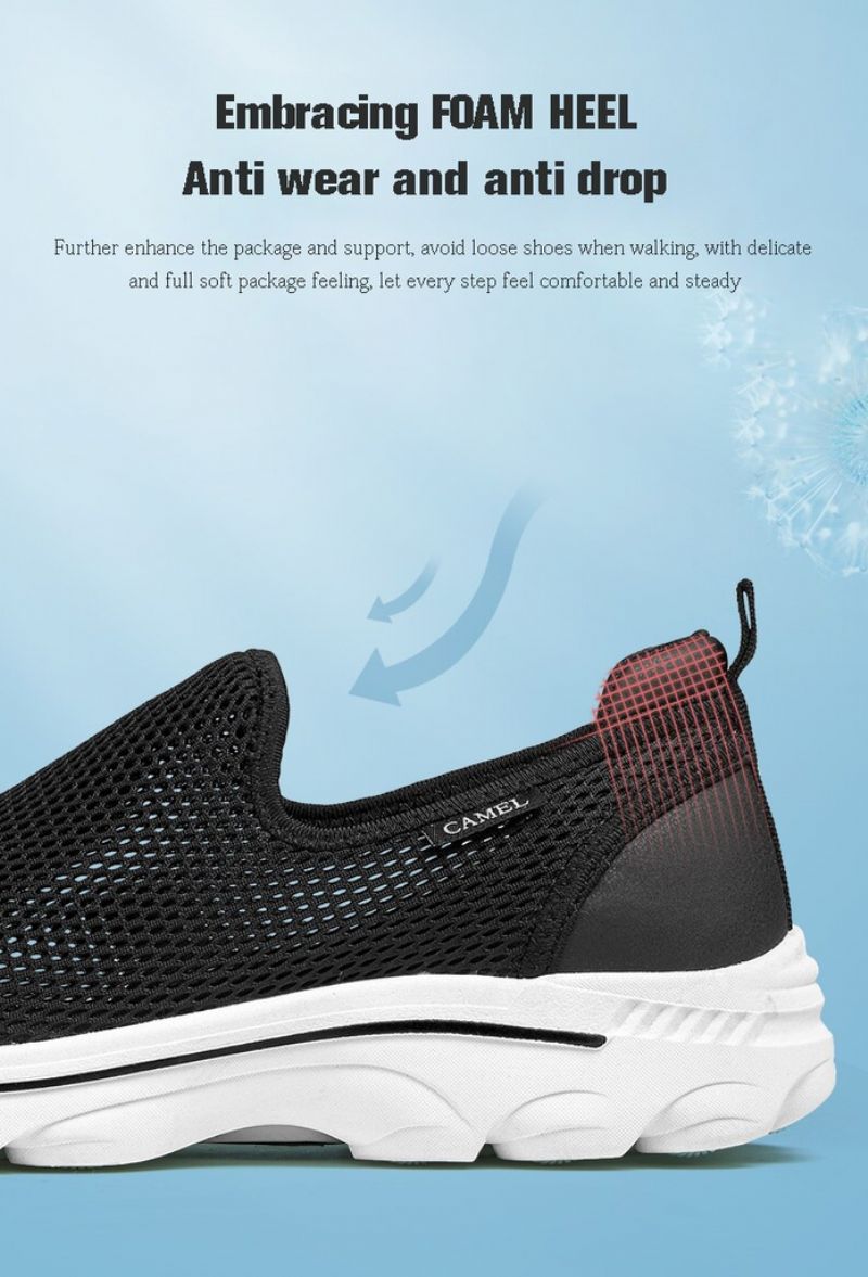 Phineas Heren Ademende Mesh Schoenen - Zwart