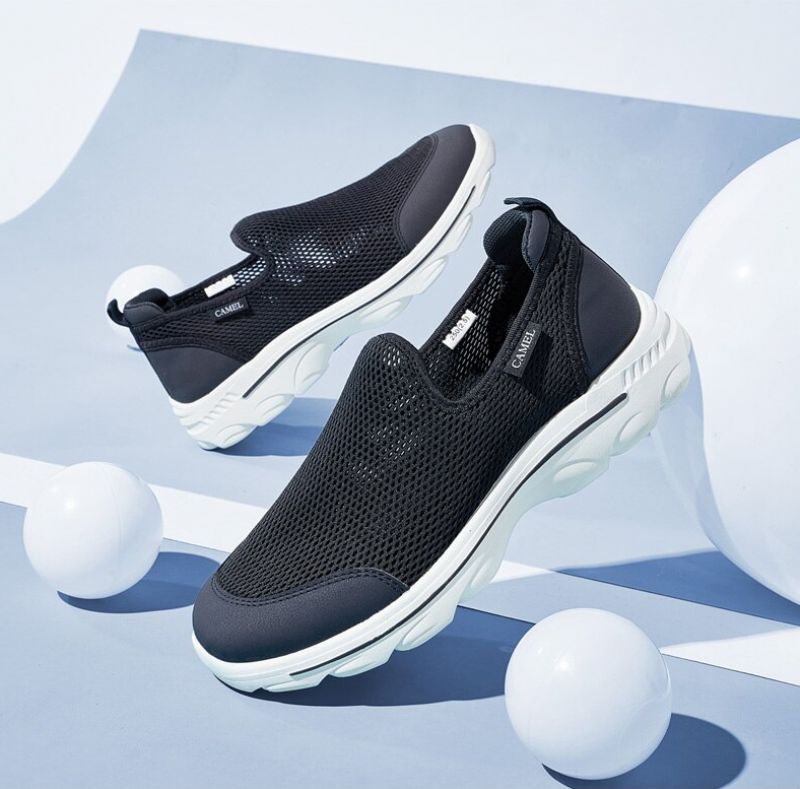 Phineas Heren Ademende Mesh Schoenen - Zwart
