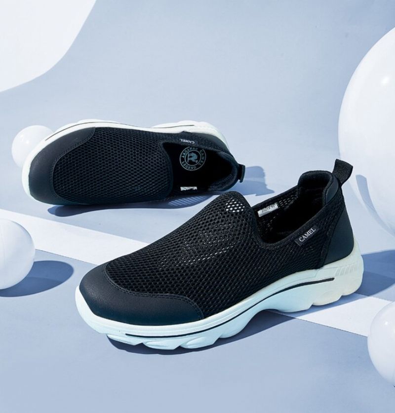 Phineas Heren Ademende Mesh Schoenen - Zwart