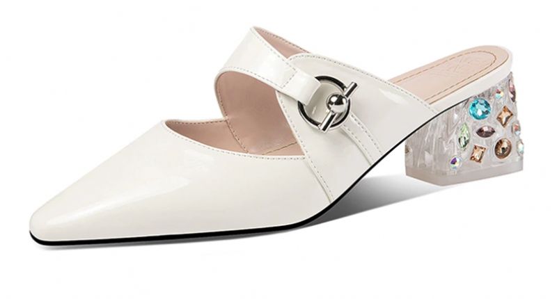 Piani Dames Elegante Echte Leren Muiltjes Schoenen - Beige