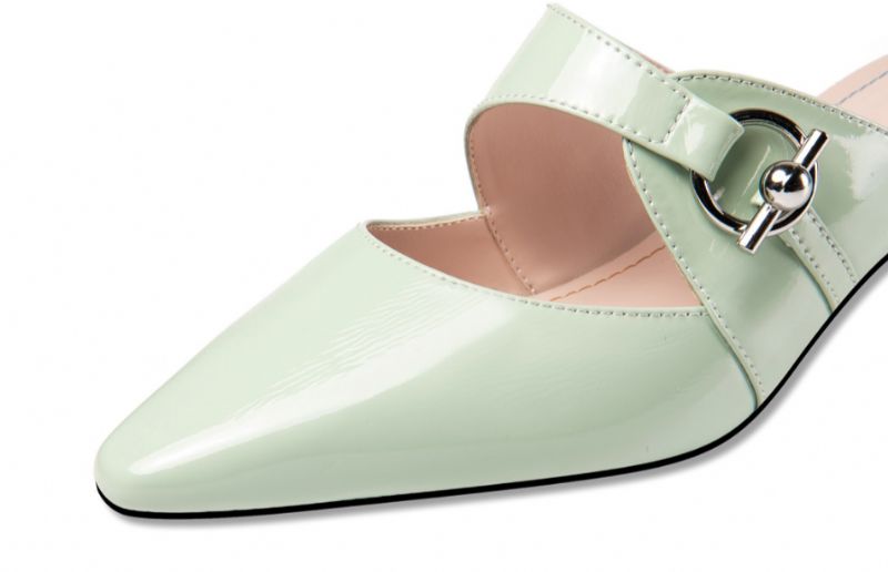 Piani Dames Elegante Echte Leren Muiltjes Schoenen - Beige
