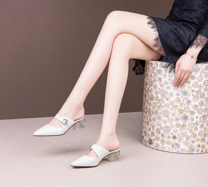 Piani Dames Elegante Echte Leren Muiltjes Schoenen - Beige