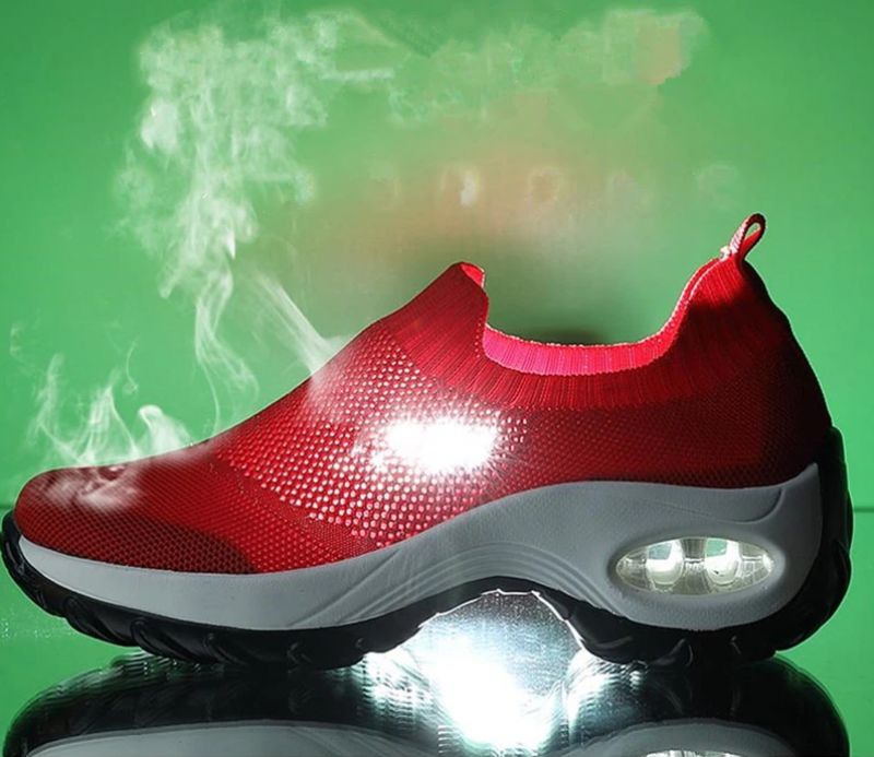 Pier Dames Ademende Wandelschoenen Zwart - Roze