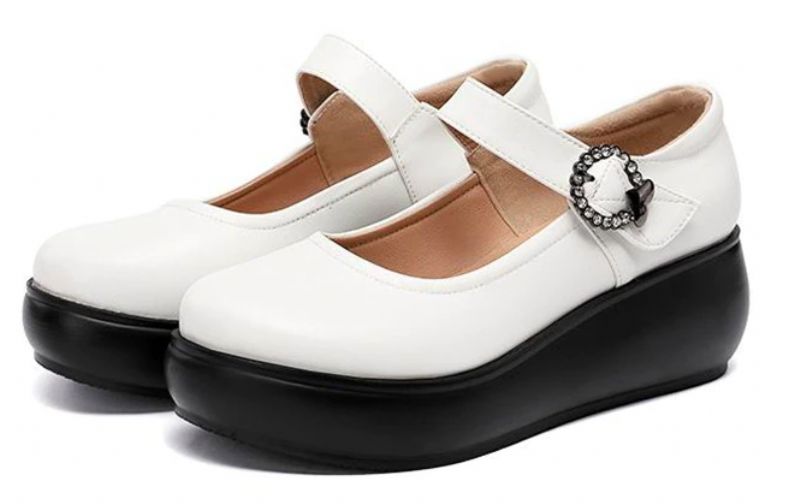 Piery Dames Casual Platform Schoenen - Rood