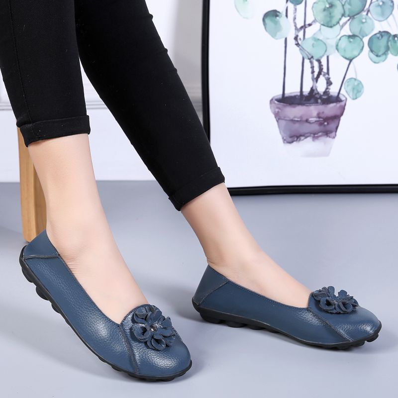 Piery Dames Casual Platte Zwarte Schoenen - Zwart