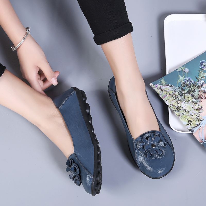 Piery Dames Casual Platte Zwarte Schoenen - Zwart