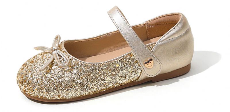 Piew Platte Schoenen Voor Meisjes - Goud