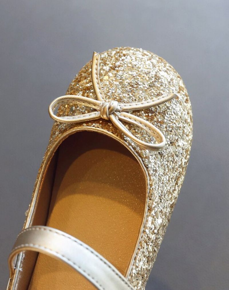 Piew Platte Schoenen Voor Meisjes - Goud