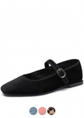 Pilar Dames Fluwelen Ballerina's
