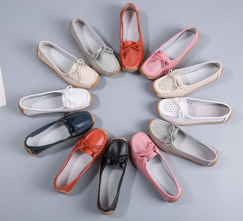 Pilar Dames Loafer Platte Schoenen - Grijs