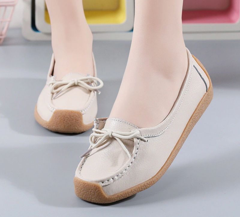 Pilar Dames Loafer Platte Schoenen - Grijs