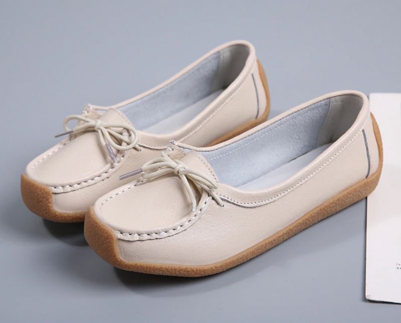 Pilar Dames Loafer Platte Schoenen - Grijs
