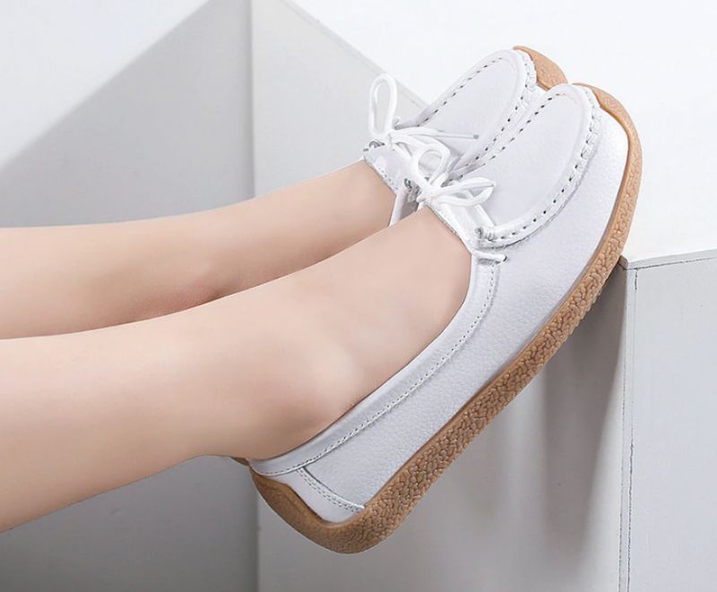 Pilar Dames Loafer Platte Schoenen - Grijs