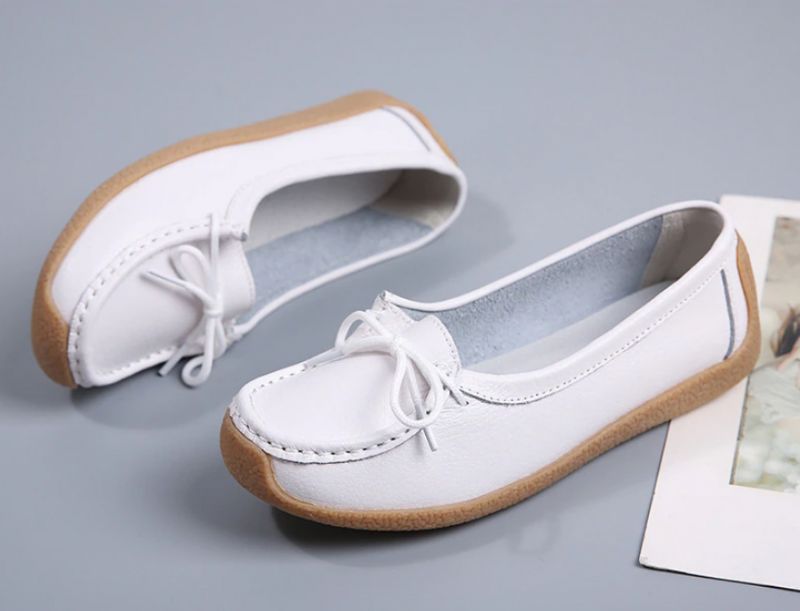 Pilar Dames Loafer Platte Schoenen - Grijs