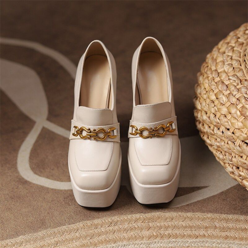 Pilar Dames Platform Pumps - Abrikoos