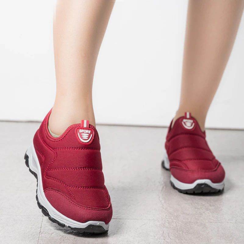 Pilory Dames Warme Waterdichte Sneaker - Rood