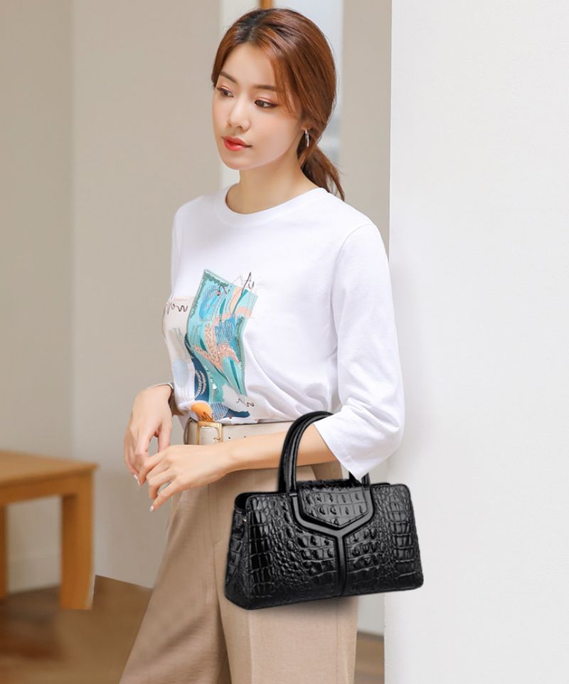 Piñeda Dames Hoogwaardige Luxe Leren Handtas - Groen