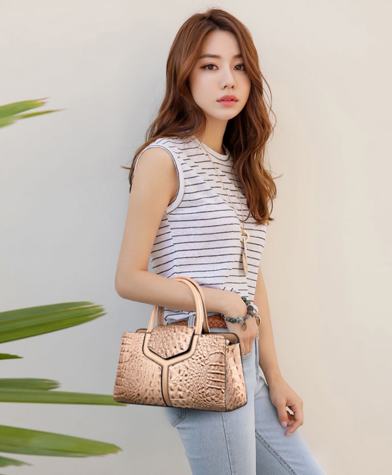 Piñeda Dames Hoogwaardige Luxe Leren Handtas - Groen