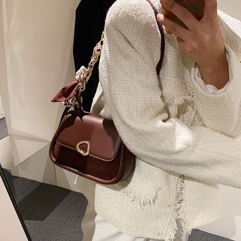 Pinino Dames Kleine Leren Crossbody Handtas - Bruin