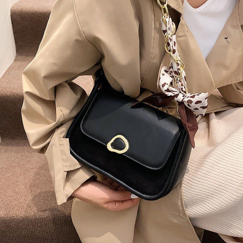 Pinino Dames Kleine Leren Crossbody Handtas - Bruin
