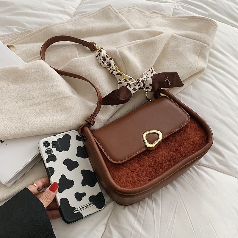Pinino Dames Kleine Leren Crossbody Handtas - Bruin