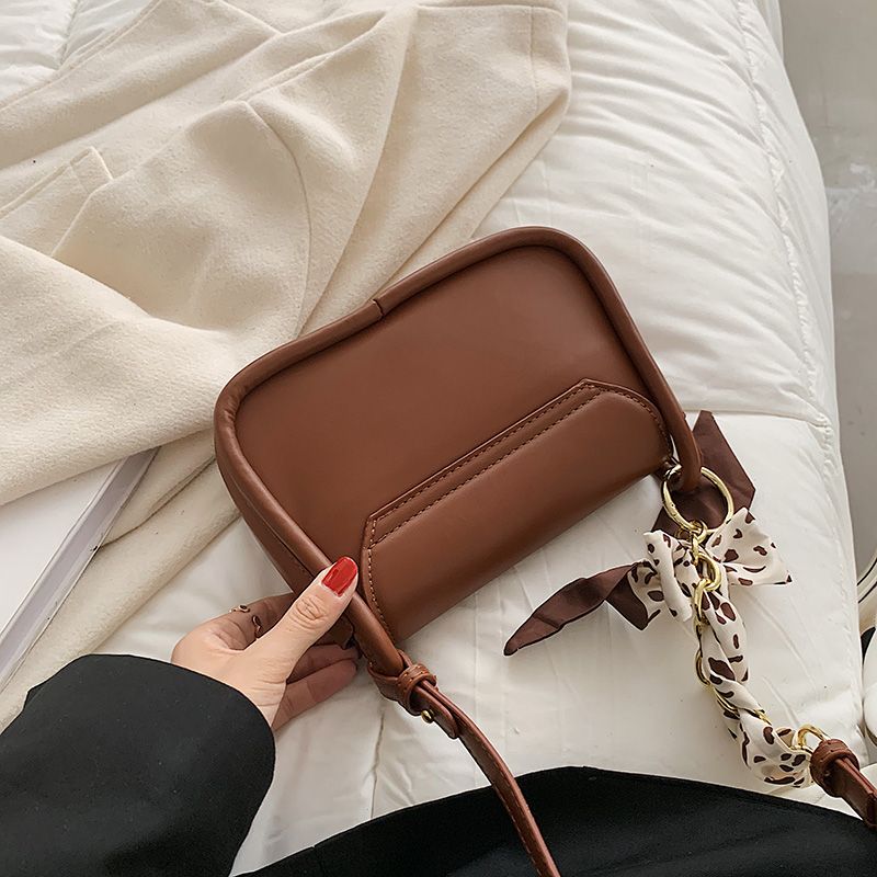 Pinino Dames Kleine Leren Crossbody Handtas - Bruin
