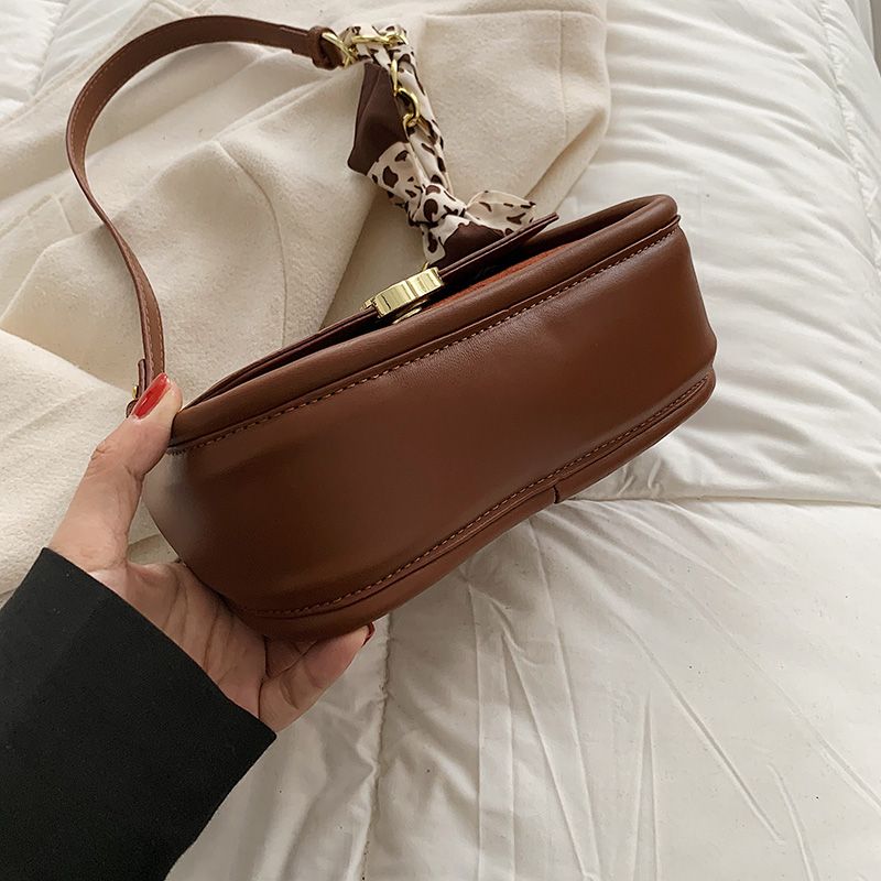Pinino Dames Kleine Leren Crossbody Handtas - Bruin