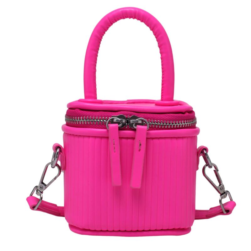 Pinky Vrouwen Leren Crossbody Handtas - Roze