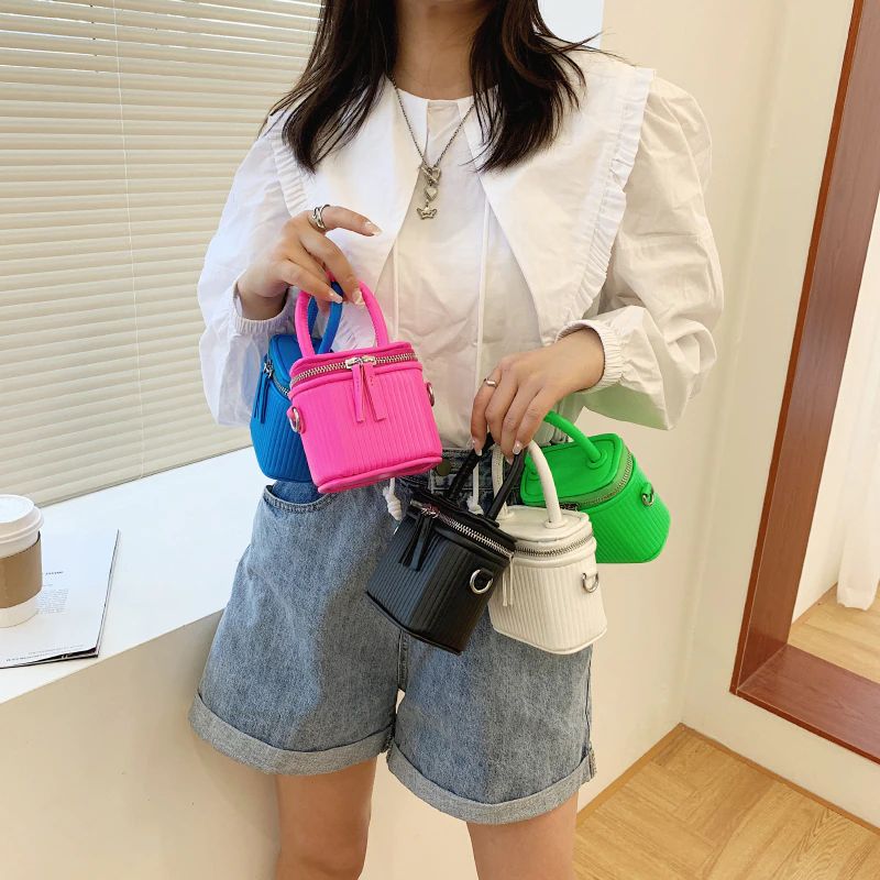 Pinky Vrouwen Leren Crossbody Handtas - Roze