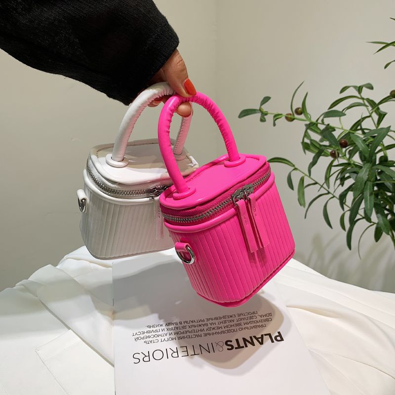 Pinky Vrouwen Leren Crossbody Handtas - Roze
