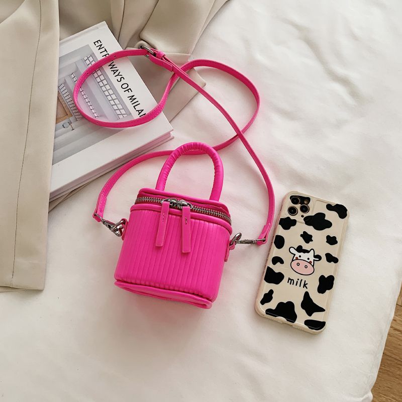 Pinky Vrouwen Leren Crossbody Handtas - Roze